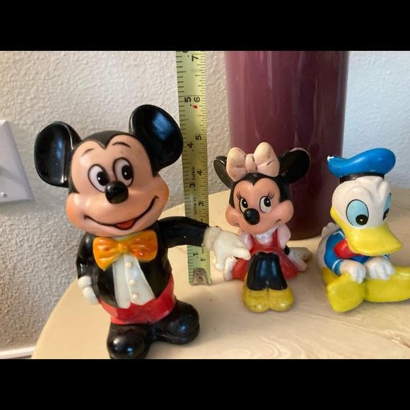 Disney Other - 3 Disney, 2 squeakers & Mickey Mouse coinbank